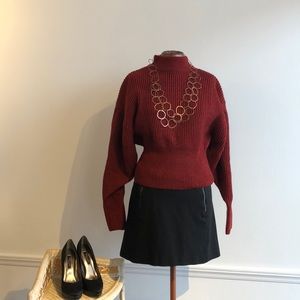 NWT Zara Deep Red  Stylish Sweater